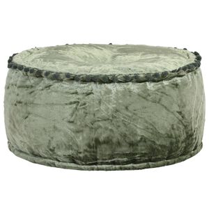 vidaXL puf 40x20 cm rund velour gr&oslash;n