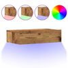 vidaXL Sengeskab Gammelt Tr&aelig; 60x35 cm Konstruktionstr&aelig;