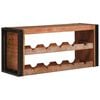 vidaXL Vinfad Brun 100 x 45 x 33 cm Solid genvundet tr&aelig;