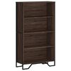 vidaXL bogreol 80x31x137,5 cm konstrueret tr&aelig; brun egetr&aelig;sfarve
