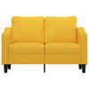 vidaXL 2-personers sofa 120 cm stof lysegul