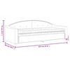 vidaXL daybed med madras 80x200 cm stof cremefarvet