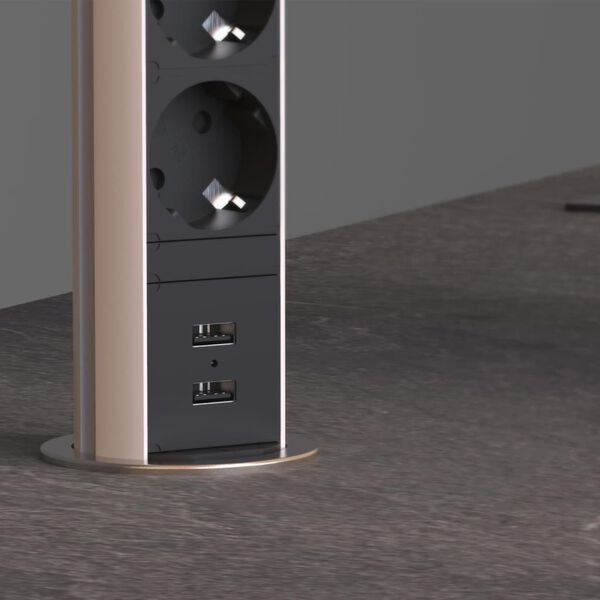 SCH&Uuml;TTE stikd&aring;se til indbygning E1 trevejs sort