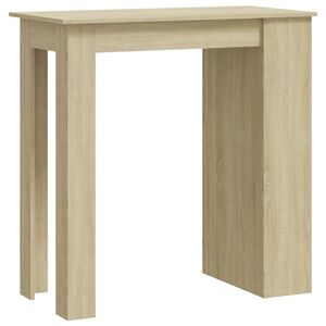 vidaXL barbord med opbevaringsstativ 102x50x103,5 cm konstrueret tr&aelig;