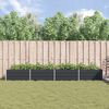 vidaXL Plantekasse Antracit 195 x 100 x 45 cm Galvaniseret st&aring;l