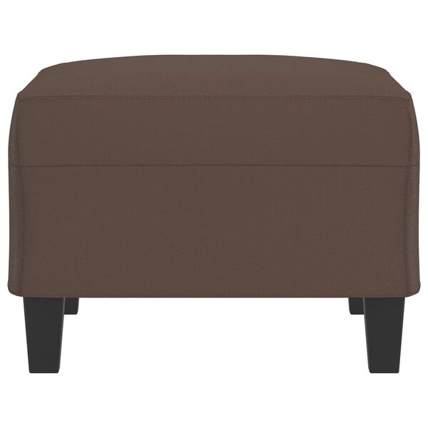 vidaXL fodskammel 70x55x41 cm kunstl&aelig;der brun