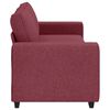 vidaXL 3-personers sofa 220x77x82 cm stof vinr&oslash;d
