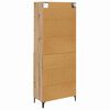 vidaXL Highboard Artisan Egetr&aelig; 69,5 x 34 x 180 cm Konstrueret tr&aelig;