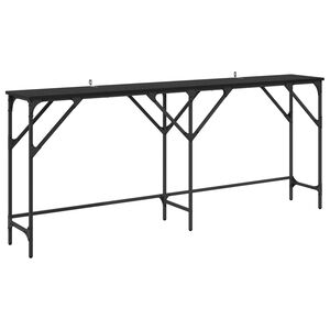 vidaXL Konsolbord Sort eg 180 x 30 x 75 cm Konstrueret tr&aelig;