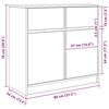 vidaXL kommode med skuffe 80x34x76 cm konstrueret tr&aelig; hvid