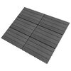 vidaXL Terrasse Flise 6 pcs Gr&aring; 60 x 30 cm WPC