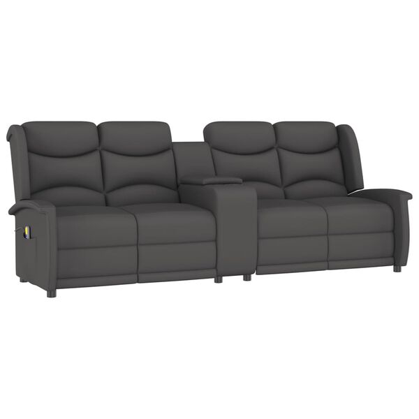 vidaXL 4-personers massagestol med kopholder m&oslash;rkegr&aring;