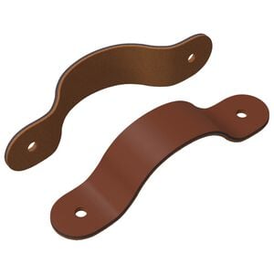 vidaXL Skab H&aring;ndtag 2 stk. Brun 140 x 25 x 2,3 mm PU