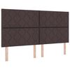 vidaXL Hovedg&aelig;rde M&oslash;rk Brun 180 cm Stof