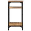 vidaXL Sidebord med hylde Gammelt tr&aelig; 40 x 30 x 75 cm Konstrueret tr&aelig;
