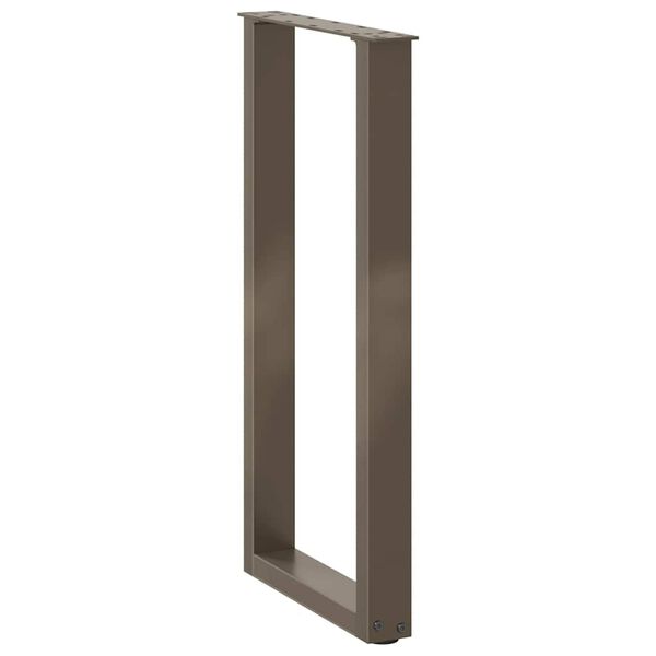 vidaXL konsolbordben U-formet 2 stk. naturstål 38 x (72-73) cm stål