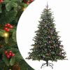 vidaXL Kunstigt juletr&aelig; med stativ Gr&oslash;n 240 cm PVC og metal og plast