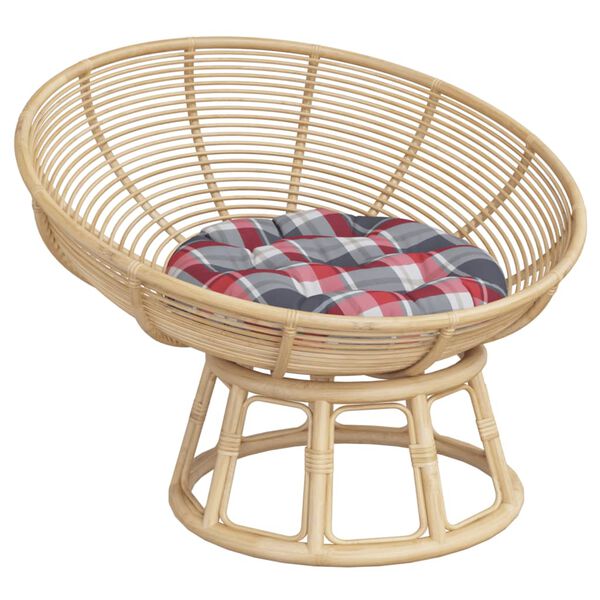 vidaXL rund hynde &Oslash;60x11 cm oxfordstof ternet r&oslash;d