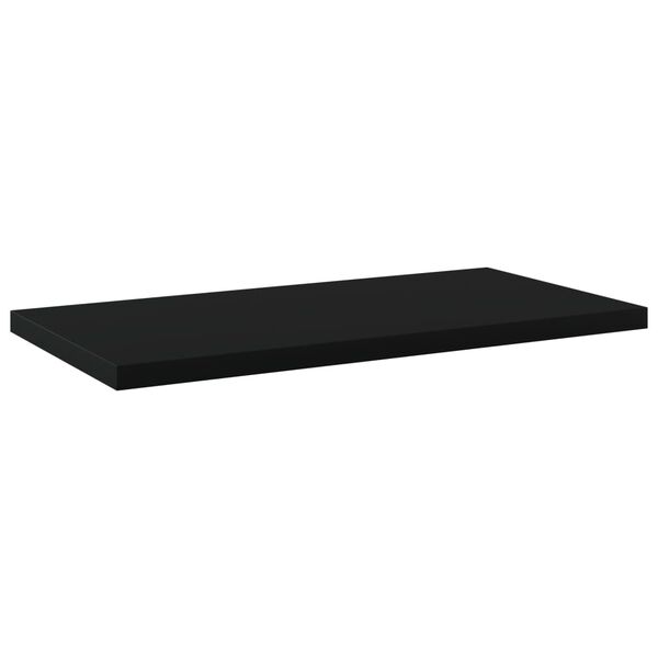 vidaXL boghylder 4 stk. 40x20x1,5 cm konstrueret tr&aelig; sort