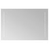 vidaXL LED badev&aelig;relsesspejl Transparent 60 x 40 cm h&aelig;rdet glas