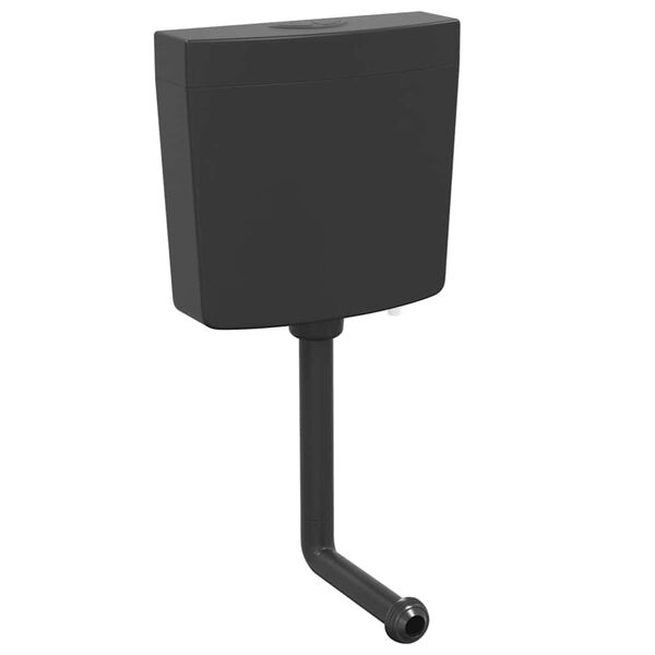 vidaXL toiletcisterne med vandindl&oslash;b i bunden 3/6 l sort