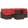 vidaXL Havesofa S&aelig;t 7 stk. polyrattan