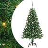 vidaXL Kunstigt juletr&aelig; med stativ Gr&oslash;n 150 cm PVC og St&aring;l og Plastik