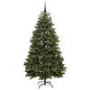 vidaXL Kunstigt juletr&aelig; med 300 LED'er Gr&oslash;n 210 cm PVC og metal