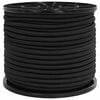 vidaXL Bungee Snore 8 mm Sort PP og gummi