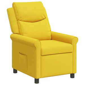 vidaXL Liggestol Lys Gul 69 x 93 x 102 cm Stof