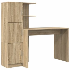 vidaXL Bord Sonoma eg 133,5 x 50 x 124 cm 2 stk.