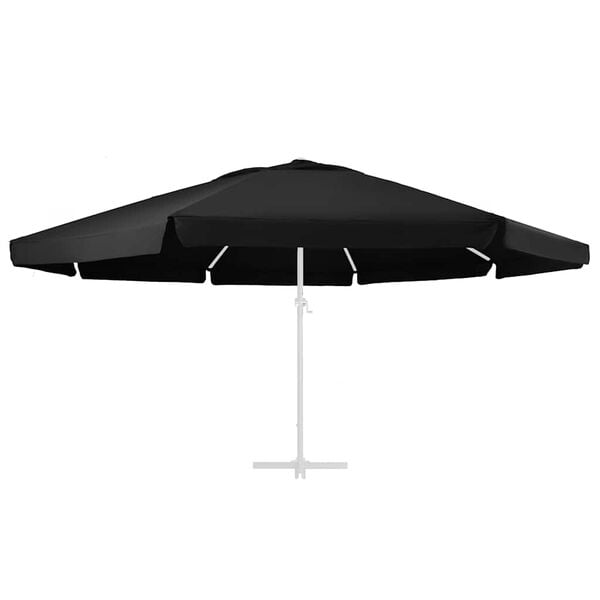 vidaXL udskiftningsdug til parasol 610 cm sort
