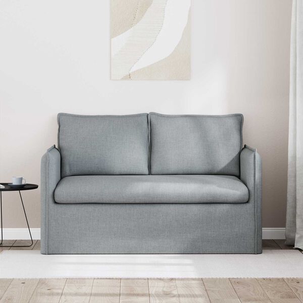vidaXL Sofa 120cm Lysegr&aring; Metal