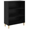 vidaXL Highboard Sort eg 69,5 x 32,5 x 180 cm Konstrueret tr&aelig;