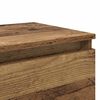 vidaXL Natskab med skuffe Gammelt tr&aelig; 40 x 35 x 50 cm Konstrueret tr&aelig;