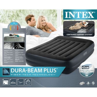 Intex luftmadras Dura-Beam Plus Pillow Rest Raised queensize 42 cm