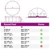 vidaXL Pool Dome Gr&oslash;n 546 x 516 x 250 cm