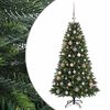 vidaXL Kunstig juletr&aelig; med kugler 120 cm 150 LED'er Varm hvid
