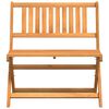 vidaXL Foldbar haveb&aelig;nk Brun 80 x 42 x 85 cm Massivt akacietr&aelig;
