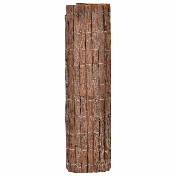 vidaXL Barkhegn Naturfarvet 100 x 600 cm Bark