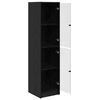 vidaXL Highboard Sort eg 35 x 37 x 142 cm Konstrueret tr&aelig;