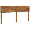 vidaXL Sengegavl med naturkant ROSTOCK Naturfarvet 180 cm
