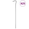 vidaXL teltpl&oslash;kker 25 stk. 23 cm &Oslash;5 mm galvaniseret st&aring;l