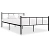 vidaXL sengestel 140x200 cm metal sort