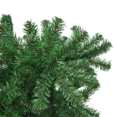 vidaXL omvendt kunstigt juletræ med fod 210 cm grøn