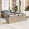 vidaXL Havesofa S&aelig;t Beige 55 x 55 x 37 cm polyrattan