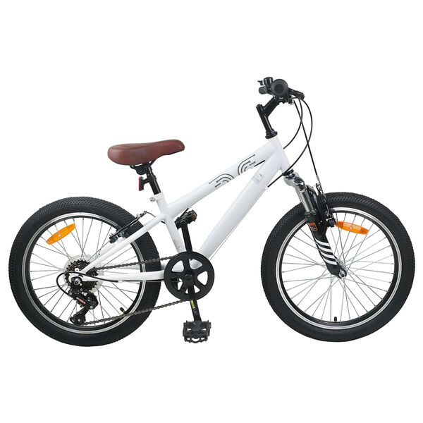 vidaXL Kids Mountain Bike 20 tommer 6-Speed til 5-8 &aring;r gamle Hvid