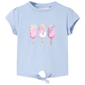 T-shirt til b&oslash;rn str. 116 bl&aring;