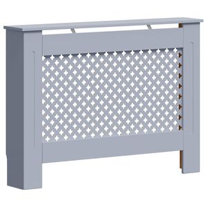 vidaXL radiatorskjuler 112x19x81,5 cm MDF antracitgr&aring;