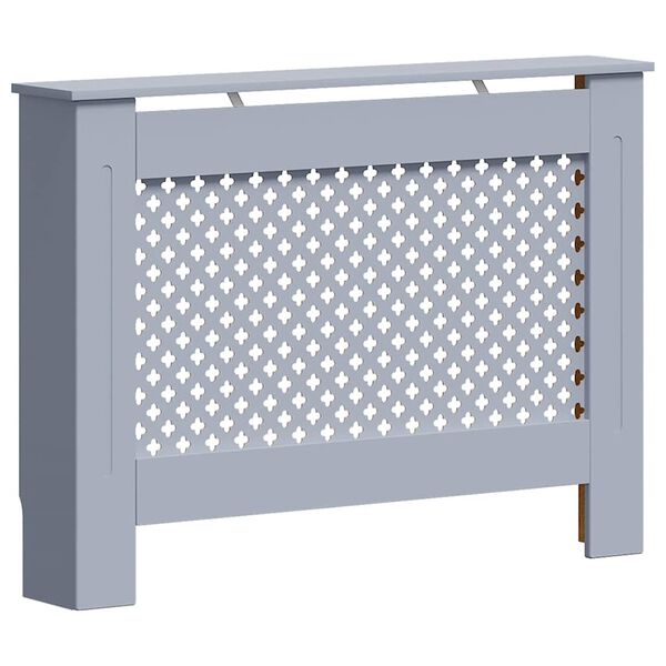 vidaXL radiatorskjuler 112x19x81,5 cm MDF antracitgr&aring;